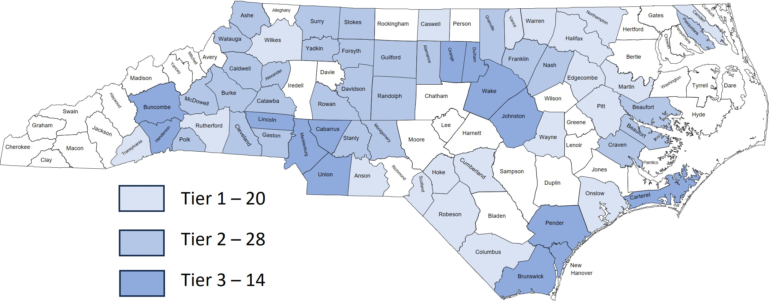 Counties Served Map - July 2024