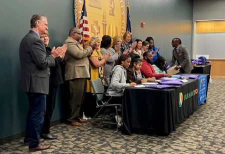 Apprentices Signing at Durham Tech