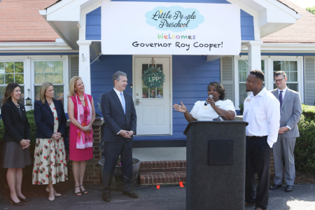 Shawnonne Pickett with Governor Cooper